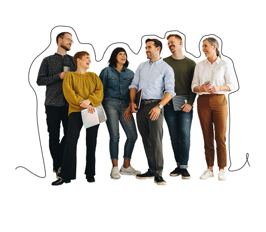 MERIX Financial team members taking a group photo